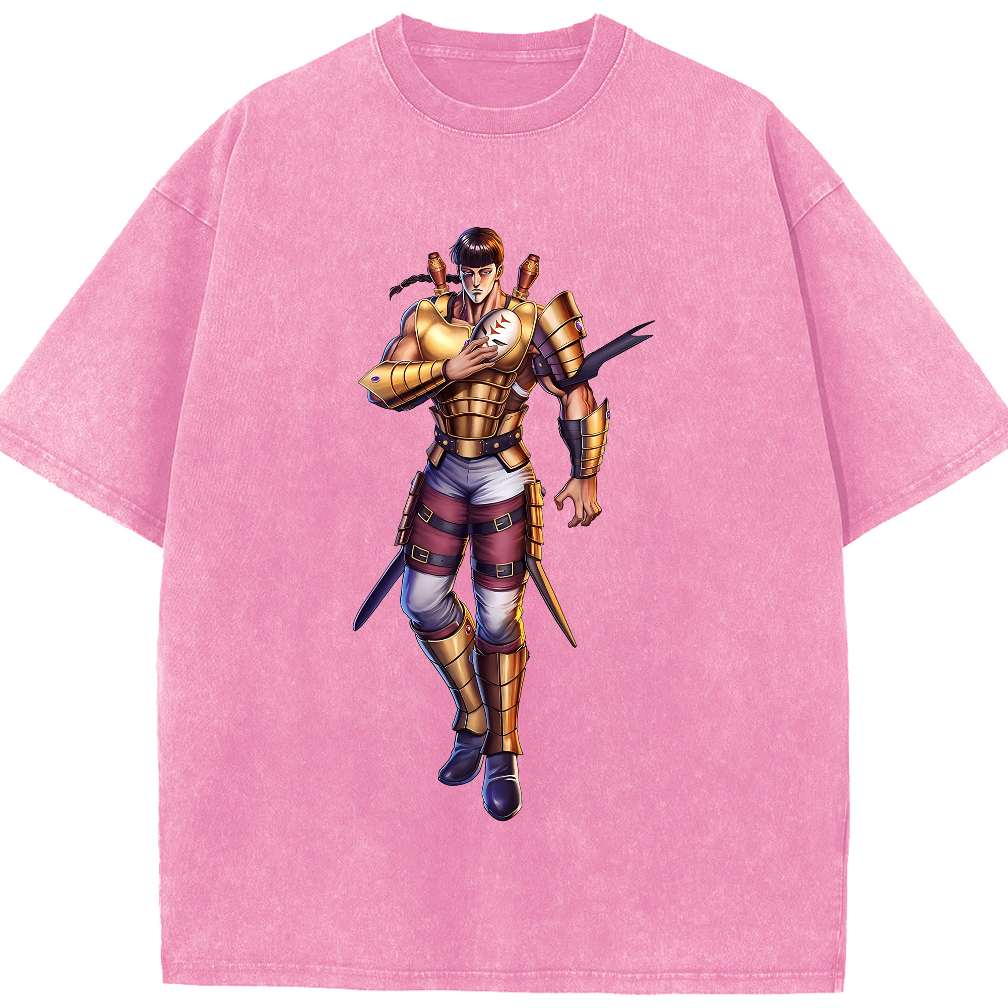 （画像用） 北斗の拳 Fist of the North Star 綿100% ヴィンテージ風 半袖Tシャツ（フロントプリント）